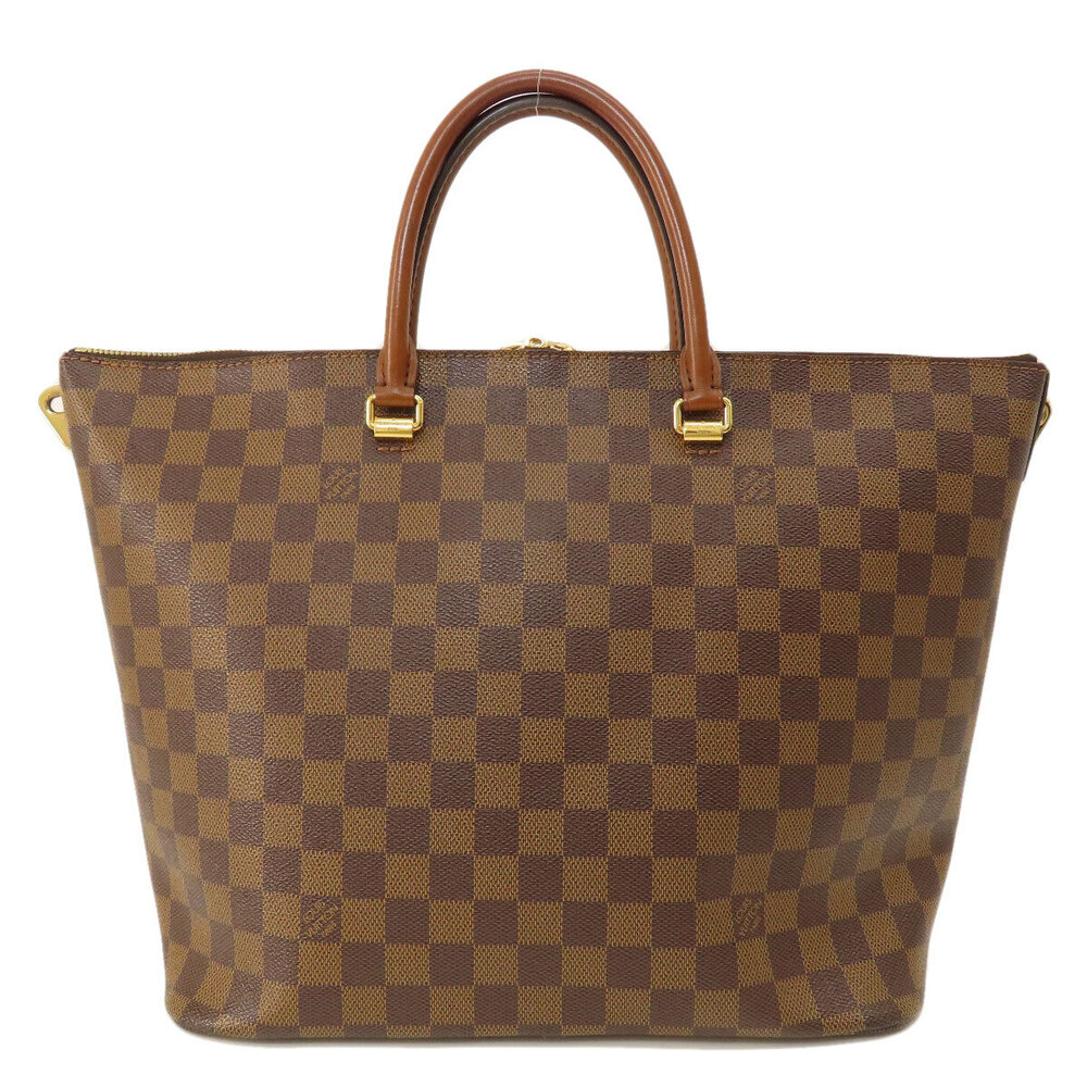Louis Vuitton Canvas Brown Tote Bag Damier Belmont Ebene